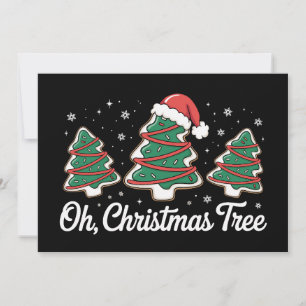 Oh Christmas Tree Cakes Funny Xmas Holiday Card
