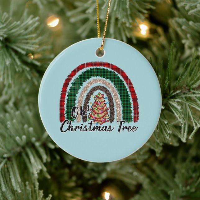 Oh Christmas Tree Ceramic Ornament (Tree)