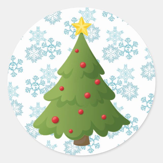Oh Christmas tree Classic Round Sticker (Front)