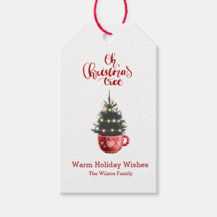 Oh Christmas Tree Hot Chocolate Personalized Gift Tags