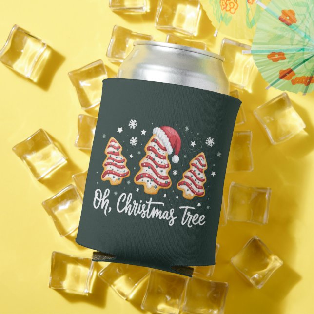 Oh, Christmas Tree Merry Christmas Debbie Cookie Can Cooler (In Situ Summer)