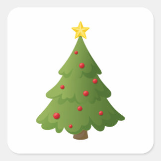 Oh Christmas tree Square Sticker