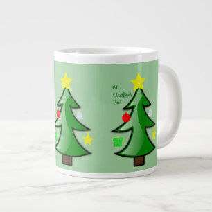 Oh Christmas Tree We Love Your Spreading Branches Large Coffee Mug