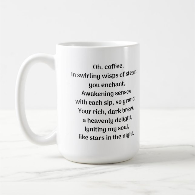Oh coffee, coffee mug (Left)