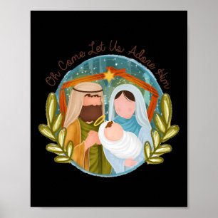 Oh Come Let Us Adore Him Ba  Poster