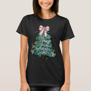 Oh Come Let Us Adore Him Christmas Uni G Small Mod T-Shirt