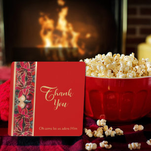 Oh Come Let Us Adore Him Thank You Holiday Card