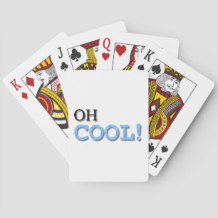 Oh Cool Text Playing Cards