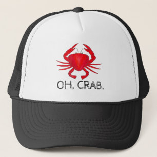 Oh, Crab (Crap) Red Baltimore Maryland Seafood Trucker Hat