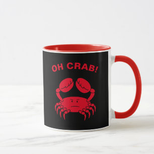 Oh Crab Funny Marine Life Sea Animal Crabby Pun Mug
