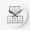 Oh Crap Periodic Table Wall Clock