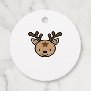 Oh Cute Deer Minimal Design Favour Tags