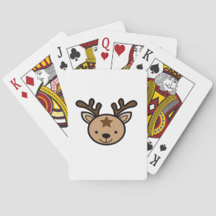 Oh Cute Deer Minimal Design  Playing Cards