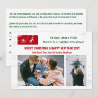Oh Dear Funny Cute Santa Unicorn 2 Photos Letter