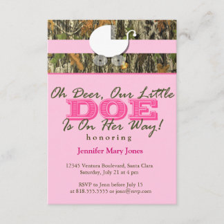 Oh Deer, A Little Doe Is On Her Way! Camo Invite