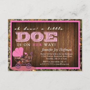 Oh Deer, A Little Doe Is On Her Way! Camo Invite