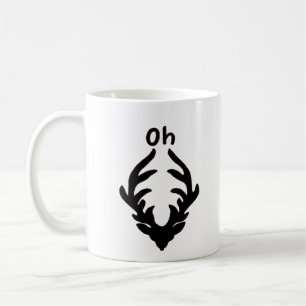 Oh Deer Artistic Clean Style Coffee Mug