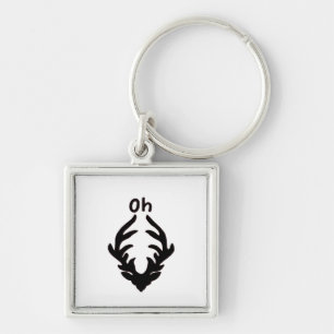 Oh Deer Artistic Clean Style  Keychain