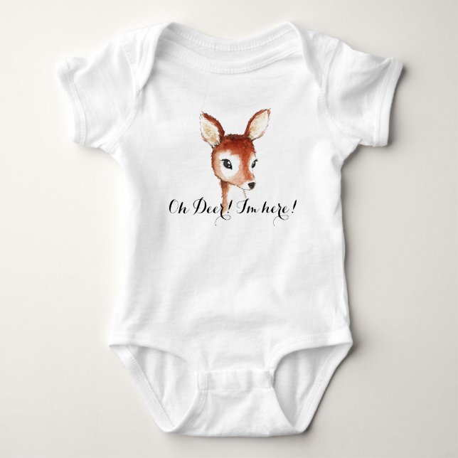 Oh Deer Baby Bodysuit (Front)