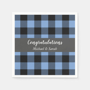 Oh Deer Baby SHower Blue Boy Napkin