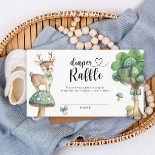 Oh Deer Baby shower - diaper raffle Enclosure Card
