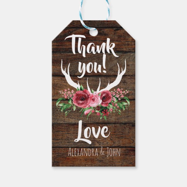 Oh Deer Baby Shower Gift Tags (Front)