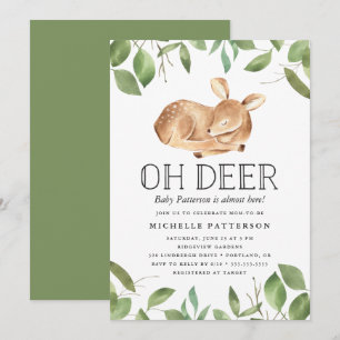 Oh Deer Baby Shower Invitation
