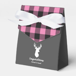 Oh Deer Baby Shower Pink Favor Box