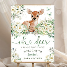 Oh Deer Baby Shower Welcome Sign Foam Boards