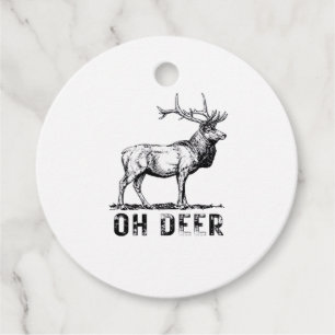 Oh Deer Bold Graphic Expression Favour Tags