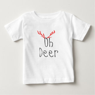 Oh Deer Christmas baby Raglan T-shirt