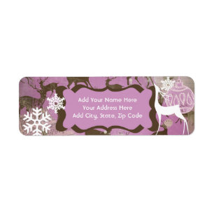 Oh Deer Christmas Holiday Address Labels
