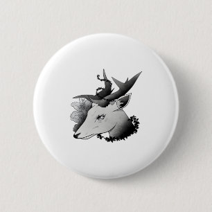Oh Deer Classic Style 2 Inch Round Button