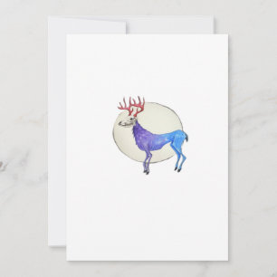 Oh Deer Clean Graphic Style Holiday Card