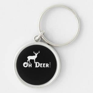 Oh Deer Clean Graphic Style  Keychain