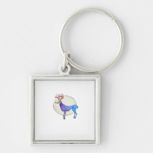 Oh Deer Clean Graphic Style  Keychain