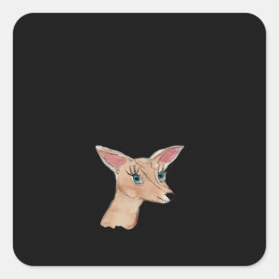 Oh Deer Clean Modern Square Sticker