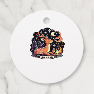 Oh Deer Contemporary Graphic Vibe Favour Tags