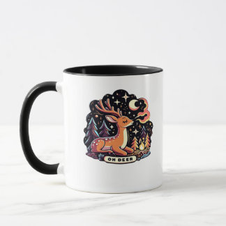 Oh Deer Contemporary Graphic Vibe Mug