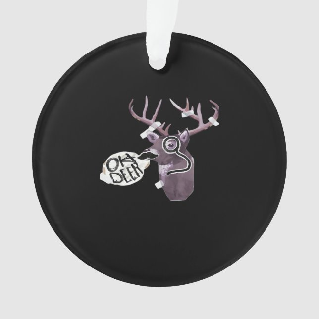 Oh Deer Creative Signature Design Ornament (Front)