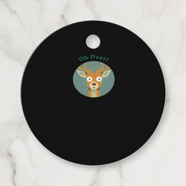 Oh Deer Creative Style Favour Tags (Front)