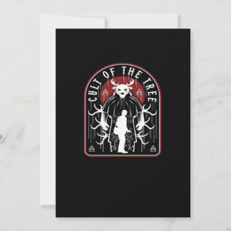 Oh Deer Cult Of The Tree Artistic Style Holiday Card