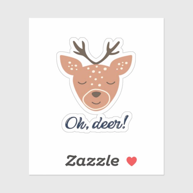 Oh Deer Deer Love Save The Deer Creative Design  (Sheet)