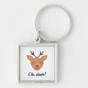 Oh Deer Deer Love Save The Deer Creative Design  Keychain