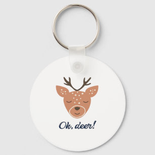 Oh Deer Deer Love Save The Deer Creative DKeychain Keychain