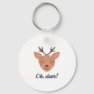 Oh Deer Deer Love Save The Deer Creative DKeychain Keychain