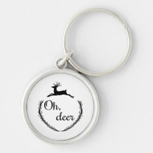 Oh Deer Funny Style Design Keychain
