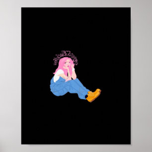 Oh Deer Graphic Artistic Design  Poster
