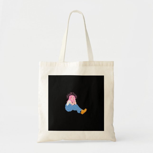 Oh Deer Graphic Artistic Design Tote Bag (Front)