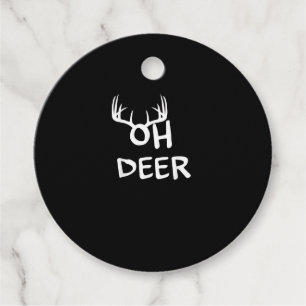 Oh Deer Hunter Rustic Outdoor Design Favour Tags
